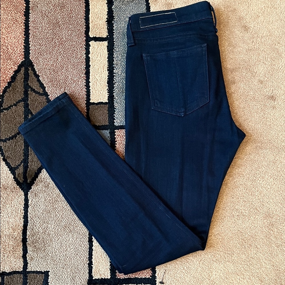 Rag & Bone Skinny Jeans - Women’s 26, Dark Blue Stretch Denim - Picture 13 of 14
